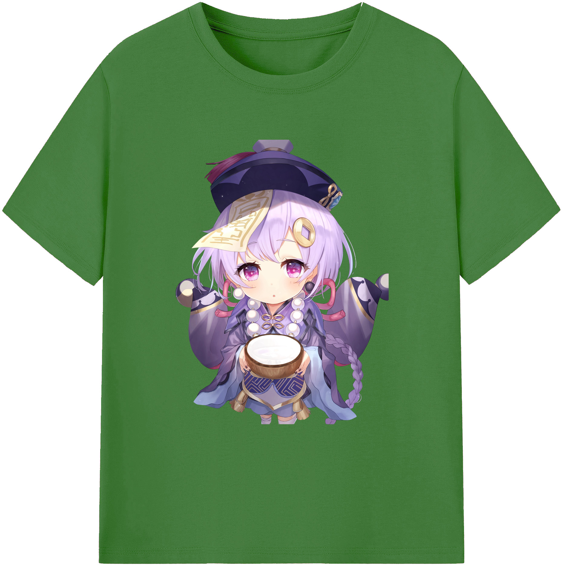 げんし神 七七 なな  genshin Nana レディースカジュアルプリントTシャツ（綿100％）